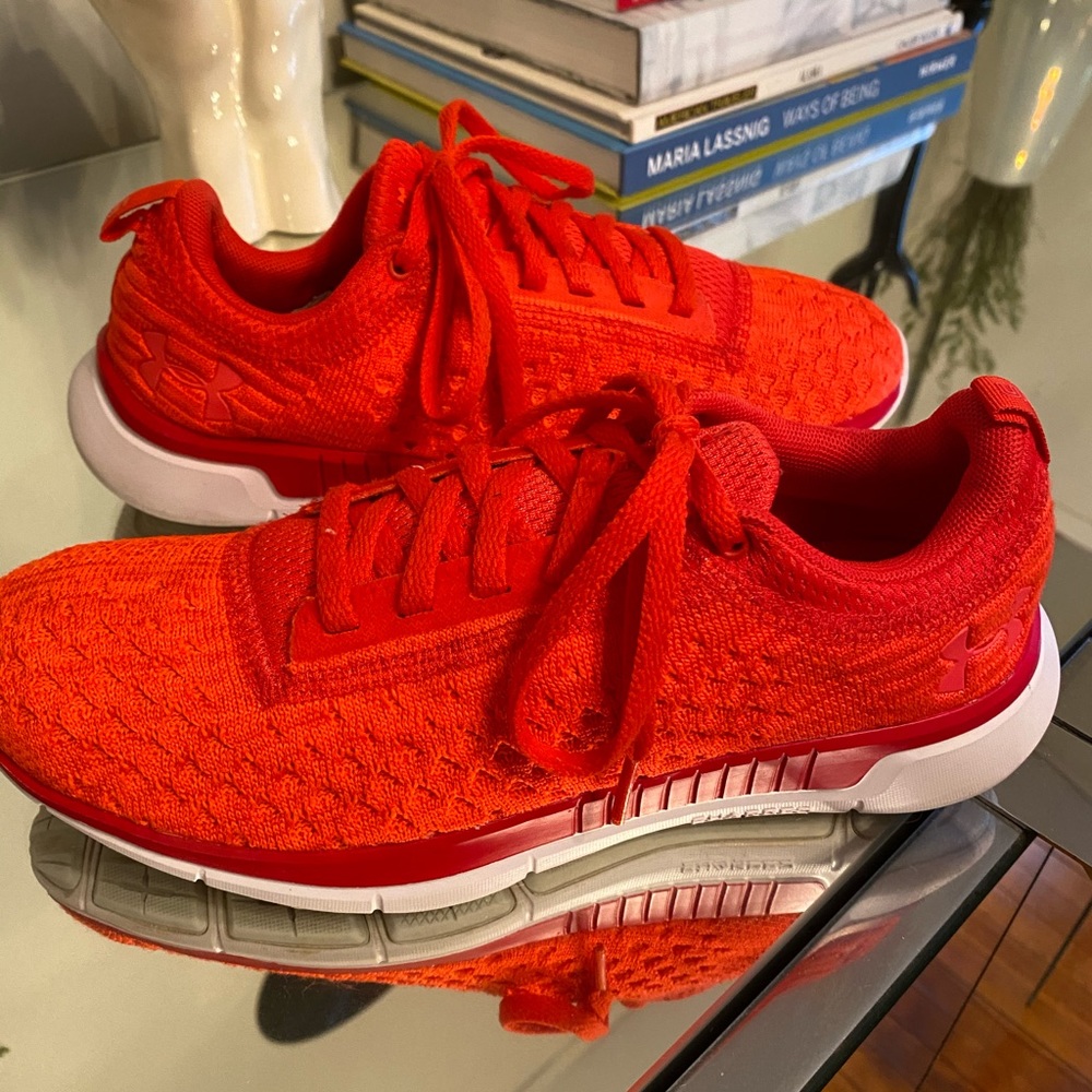 SOLD Under Armor women’s athletic shoe in Coral